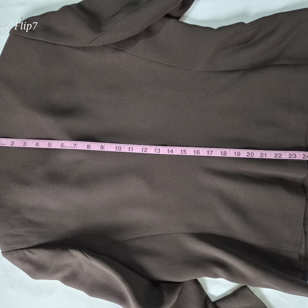 Alex Evening Brown Three-Button Structured Blazer… - image 7